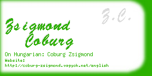 zsigmond coburg business card